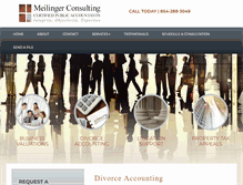 Tablet Screenshot of meilingerconsulting.com